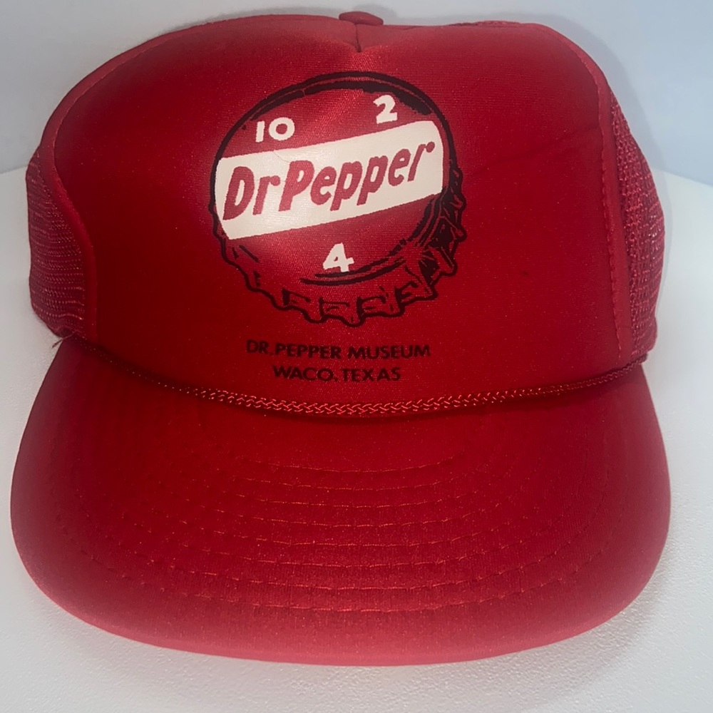 Vintage Dr. Pepper SnapBack Mesh Trucker Hat Cap,